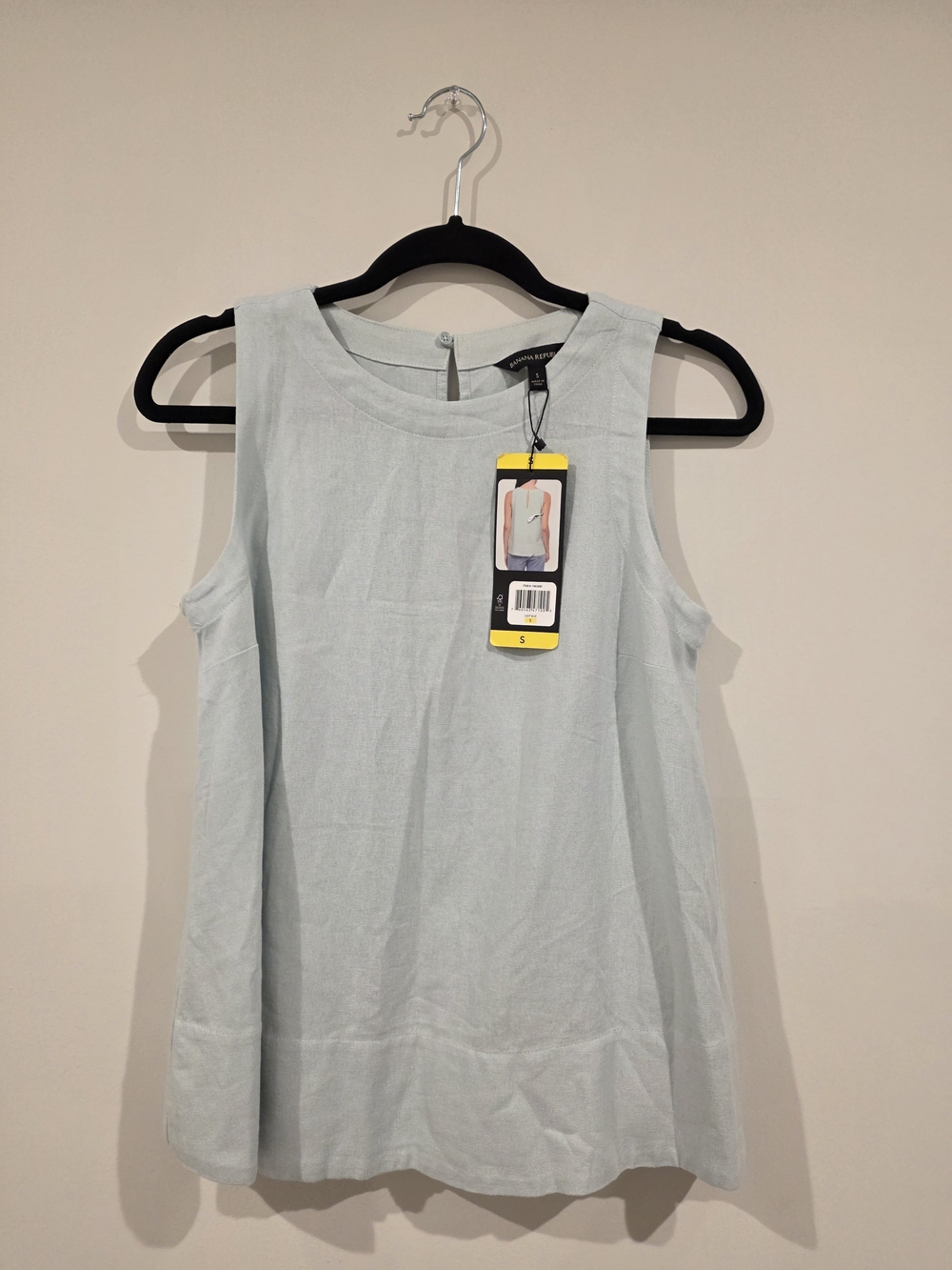 Banana Republic Pale Blue Sleeveless Tank Top